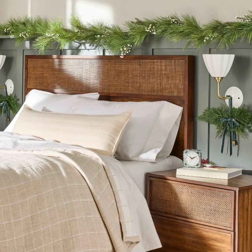 Hearth & Hand Needle Pine with White Berry Holiday 12-Foot Garland